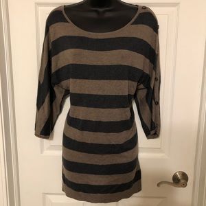 Taupe and Gray Express Sweater